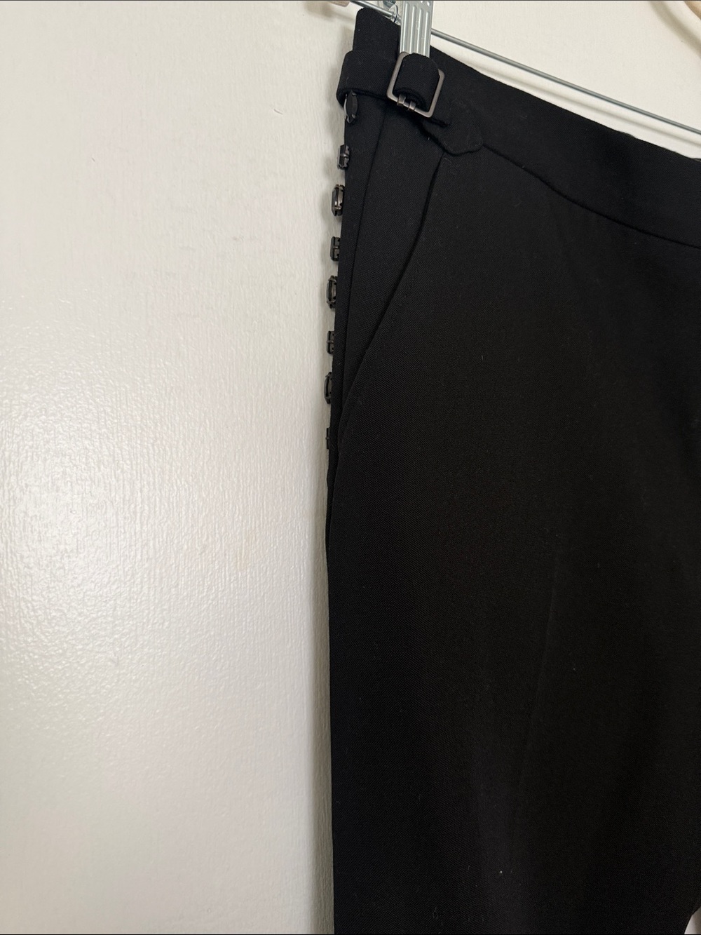 NWT $1550 Burberry Men’s Embellished Wool Pants 33 US ( 48 Eu ) Italy - Picture 7 of 9